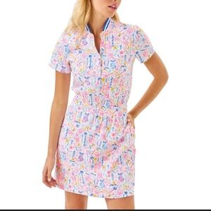 NWT Lilly Pulitzer Love Active UPF 50 Dress with shorts